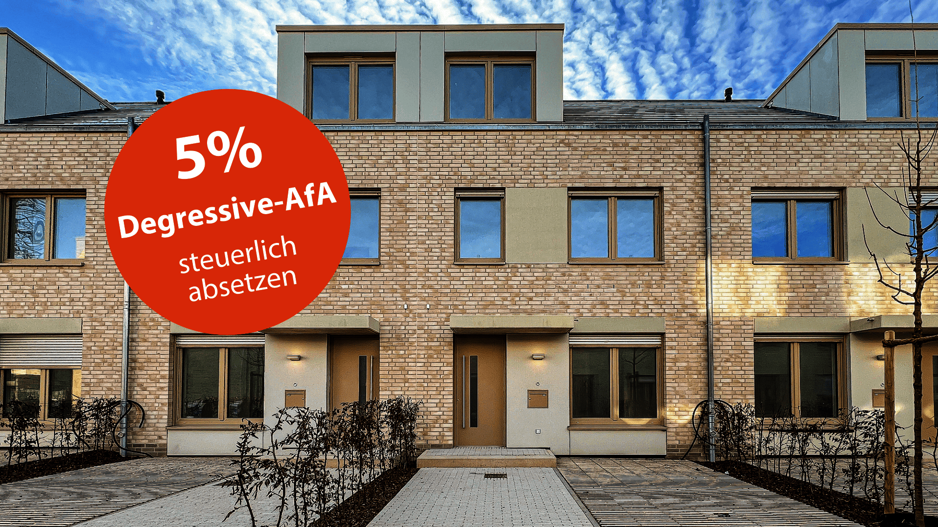 Degressive AfA in Höhe von 5 % im Neuen Dichterviertel