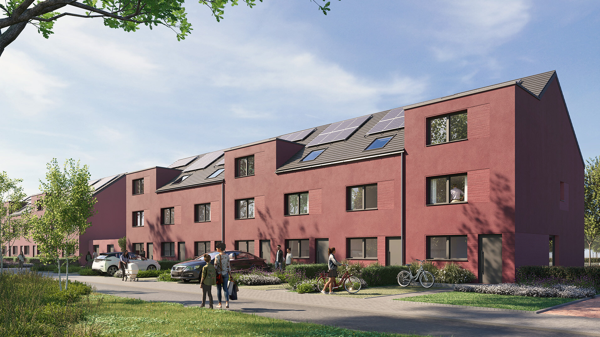 Neubauprojekt SonnenGärten | Reihenhäuser zum Kauf KfW-55-Haus in Hannover-Groß-Buchholz