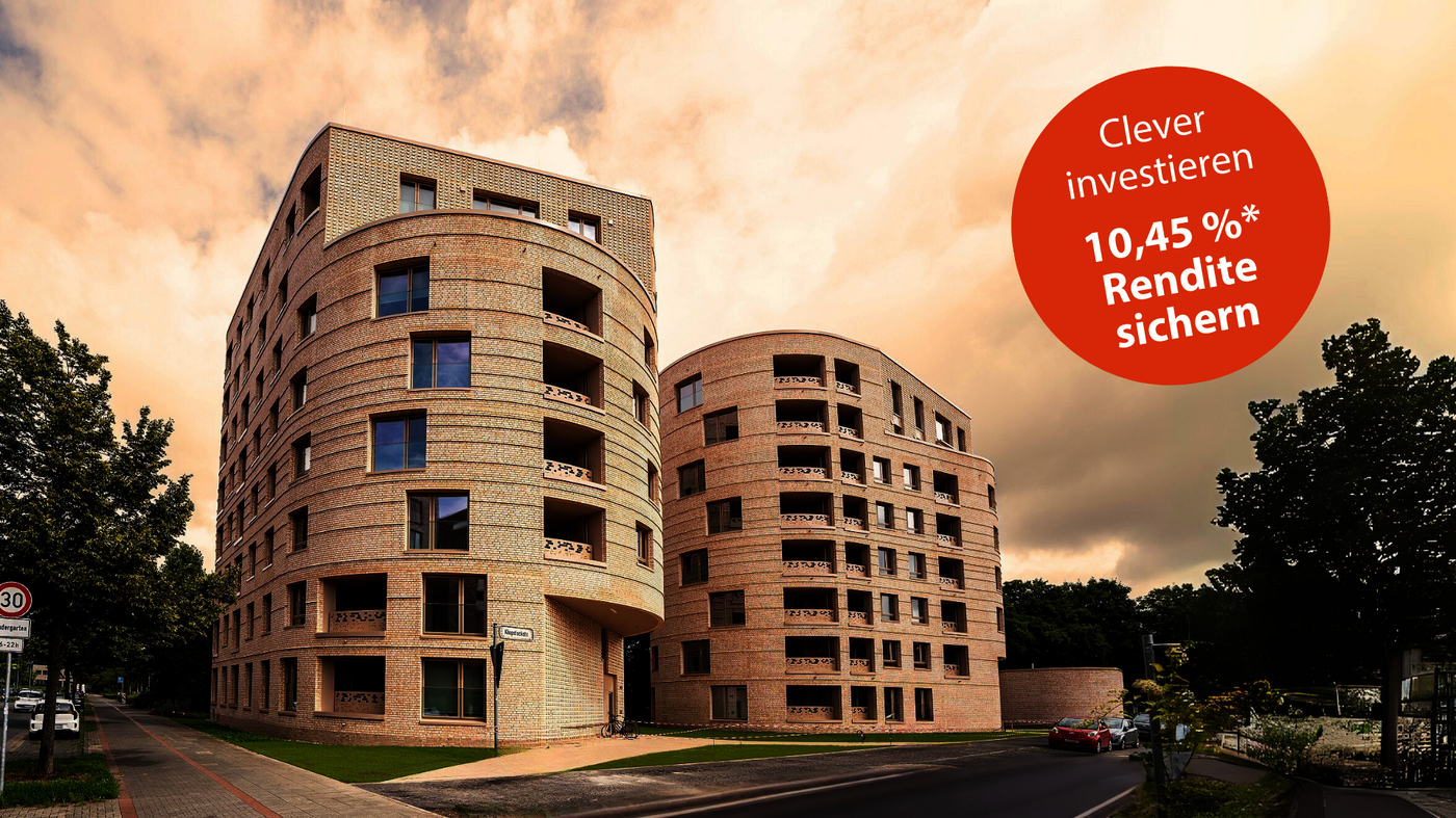 Eigentumswohnung kaufen in Hannover und degressive AfA 5 % für das Neubauprojekt ZWEI im Pelikan-Viertel abschreiben.