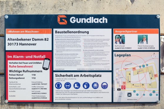 Neu gestaltete Baustellenordnung wie hier am Altenbekener Damm.