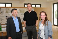 Helmut Kummer (Technischer Leiter Gundlach), Lorenz Hansen (Geschäftsführer Gundlach), Katharina Buchard (Gundlach Projektleiterin)