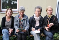 Nettes Beisammensein vor der Lesung