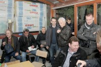 Pressekonferenz im Pausenraum Pressekonferenz im Pausenraum